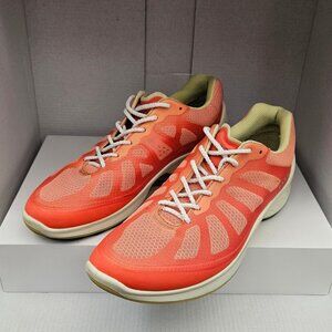 Ecco Running Shoes Womens Coral Orange EU 38 US 7-7.5 Biom C Knit Trail Outdoors